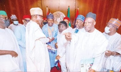 Buhari Meets APC Governors Behind Closed Doors