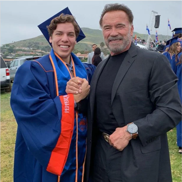Arnold Schwarzenegger and Son, Joseph Baena