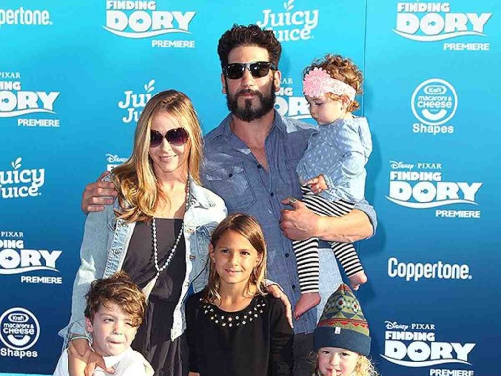 Erin Angel and Jon Bernthal and their four kids