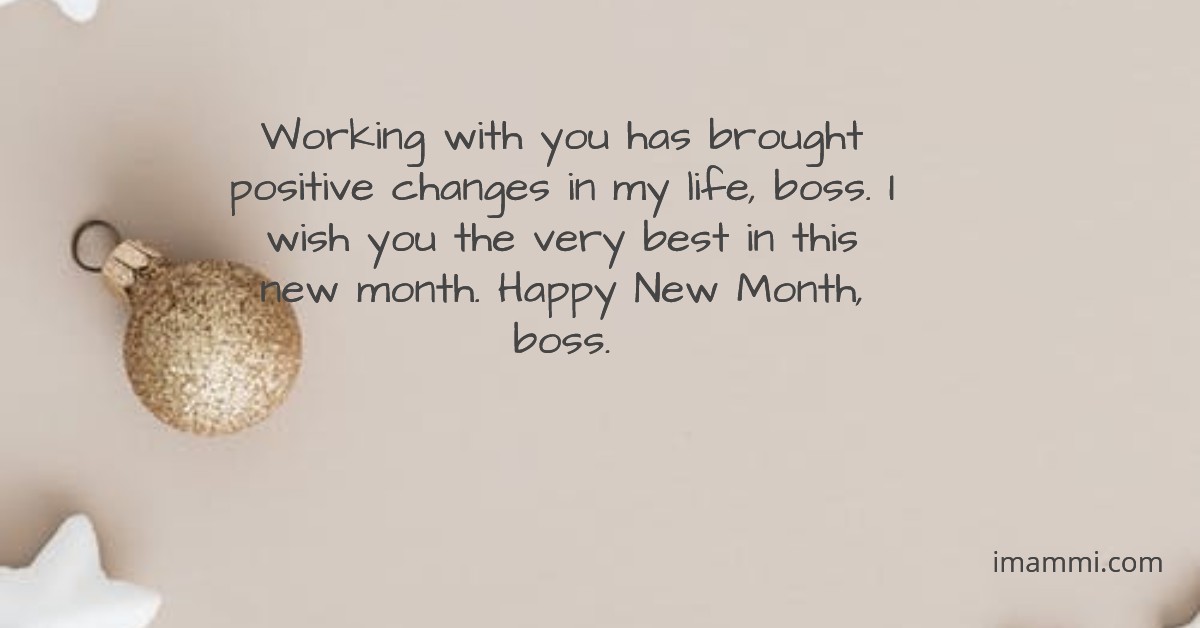 Happy New Month Messages for Boss and Colleague