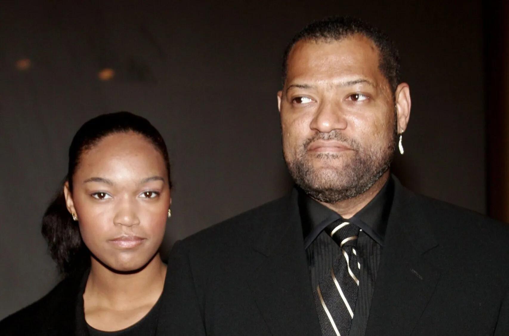 Montana Fishburne and Dad Laurence Fishburne