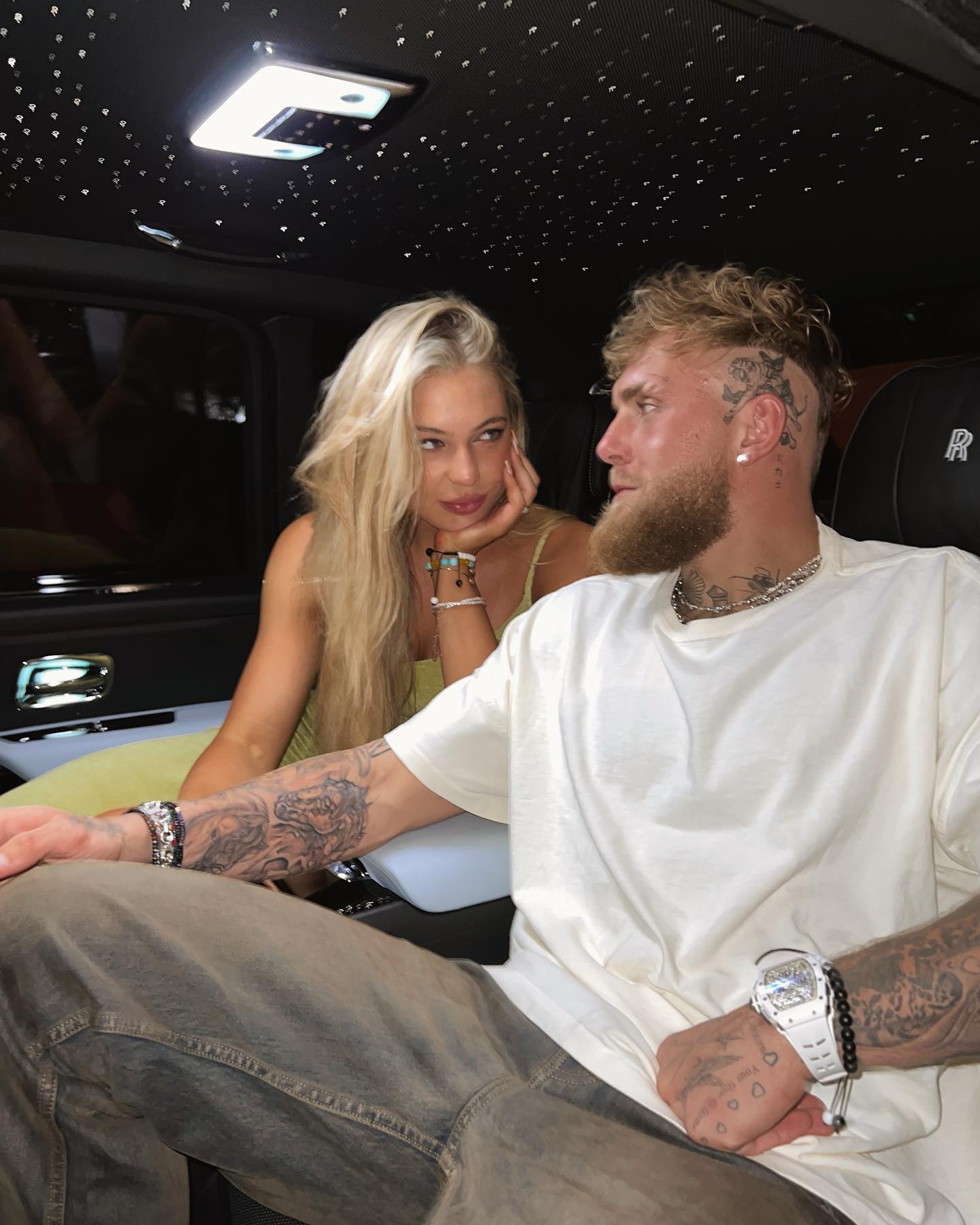Jutta Leerdam and Jake Paul