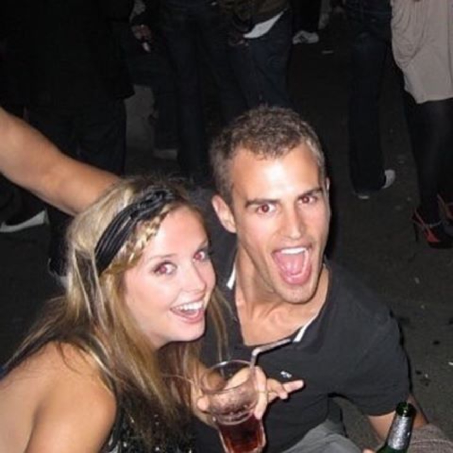 Ruth Kearney and Theo James in 2009.