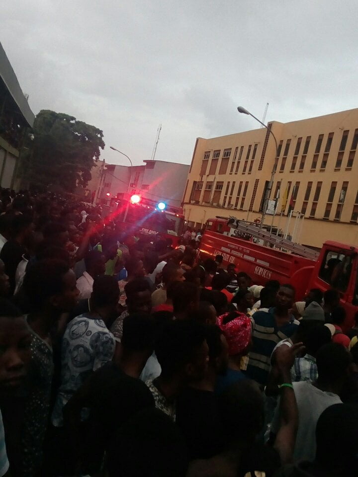 The hostel burst into heavy flames this morning.