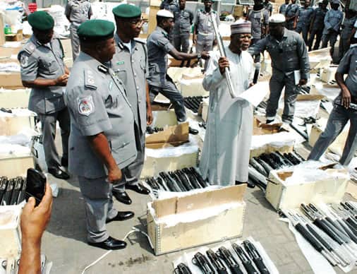 Container Filled With Assorted Guns Intercepted At Tin Can port