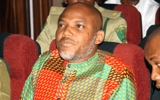 Nnamdi Kanu during a court session