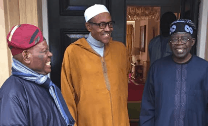 President Buhari Sees Off Guests At Abuja House, London