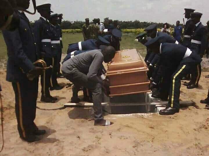 Air force officer killed by jealous lover is buried in Lagos