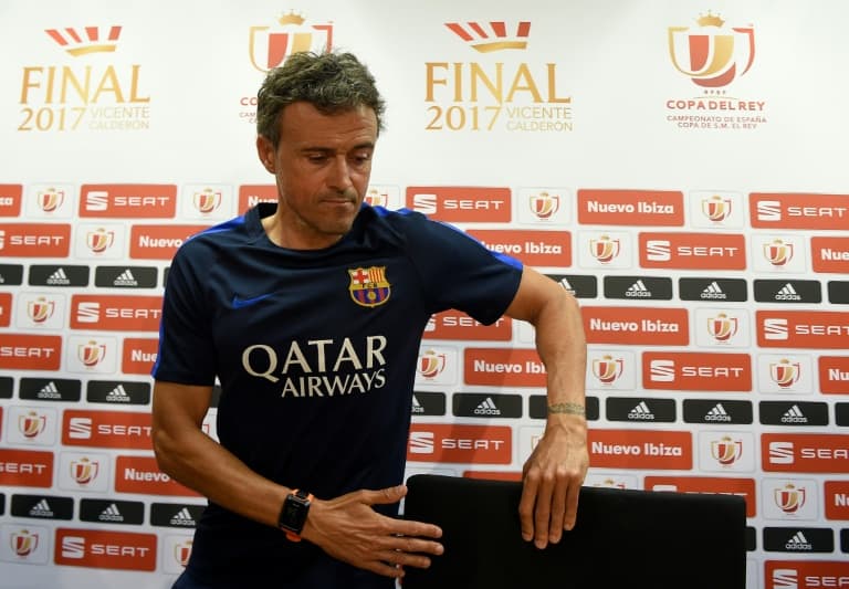 Nigeria News / LLUIS GENEBarcelona's head coach Luis Enrique arrives to a press conference at the Sports Center FC Barcelona Joan Gamper in Sant Joan Despi, near Barcelona, on May 26, 2017