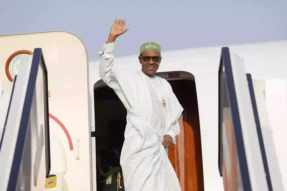 Image result for buhari traveling