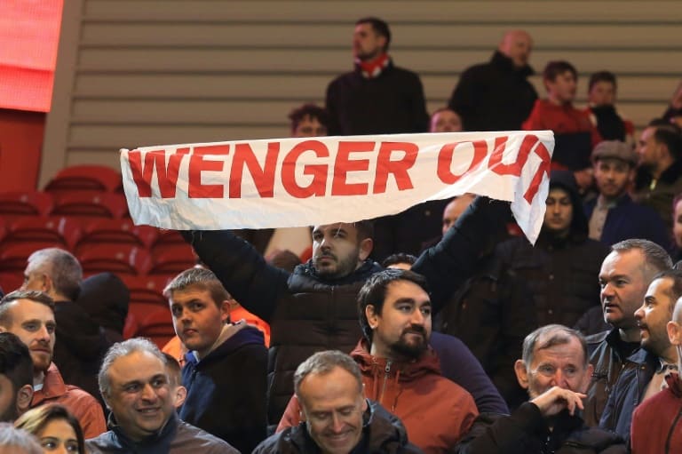 Nigeria News/File / Lindsey PARNABY Arsenal manager Arsene Wenger has come under huge pressure from disillusioned fans