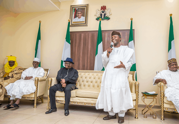 Buhari’s Son, Yusuf And Top Government Officials Visit Osinbajo