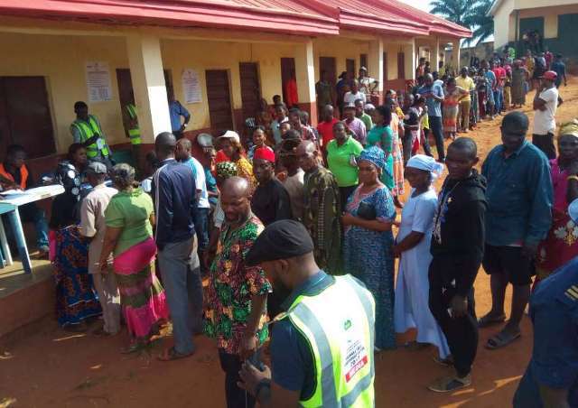 Voters turned out in good number in Otuocha, ward 1, Eri, Anambra East LGA.