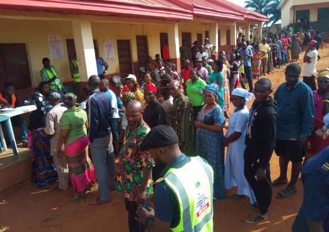  Voters turned out in good number in Otuocha, ward 1, Eri, Anambra East LGA.