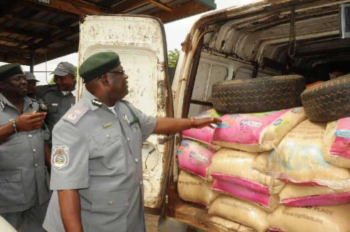 Image result for Customs seize contraband valued at N8.9bn