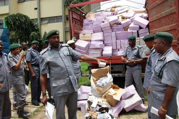 Image result for Customs seizes items worth than N107m