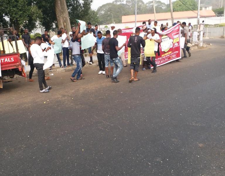 Photos From The #EndSARS Campaign Protest In Abuja