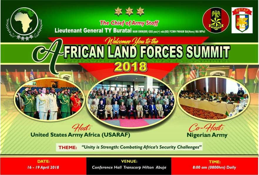 African Land Forces Summit Holds In Abuja