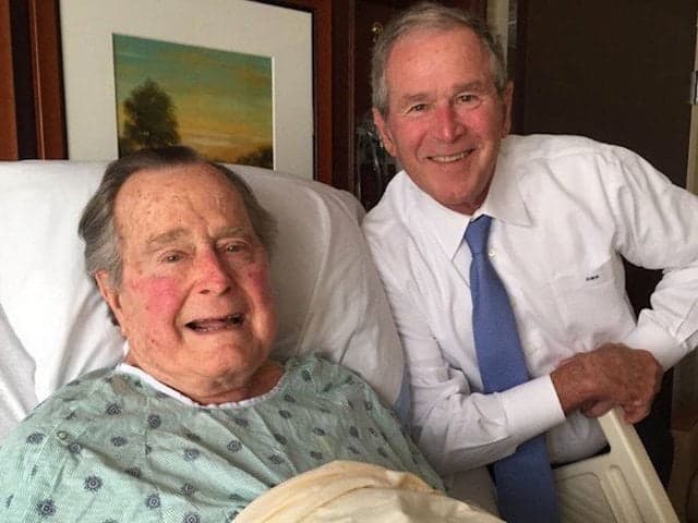 George H.W. Bush Health Positive As He Moves From Intensive Care Unit To Regular Room In Hospital