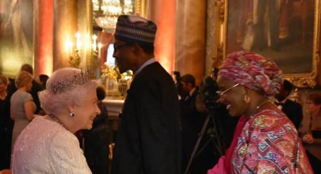 Photos: President Buhari, Aisha Buhari, Others Hosted By Queen Elizabeth In Buckingham Palace