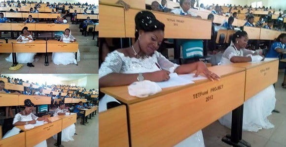 BRIDES ABANDON WEDDING RECEPTIONS FOR FINAL EXAMS