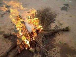 APC Lawmaker Burns Broom As He Decamps To PDP