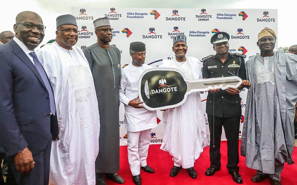 Dangote donates vehicles to police