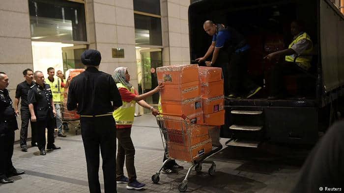 Over 284 Boxes Of Designer Handbags, Jewelry, Cash, Seized From Ex-Malaysia PM | Naija News