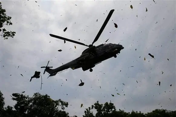 "Only The Rotor Was Damaged": Police Denies Helicopter Crash In Bauchi