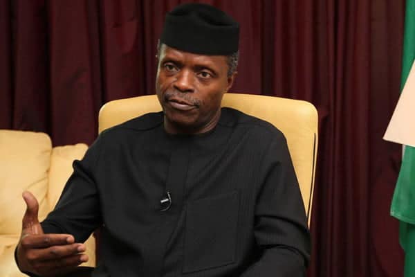 Osinbajo arrives Enugu