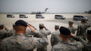 Trump Thanks N.Korea As Remains Of 55 U.S Soldiers Returns Home