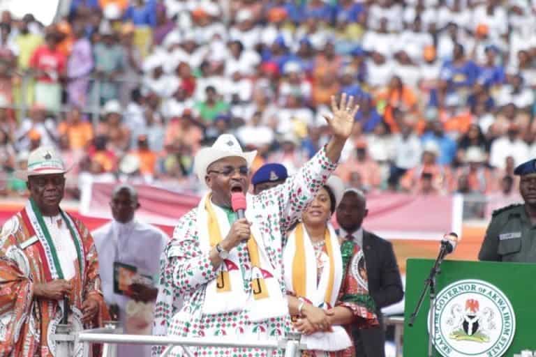 Lawan Begs 'Champion' Udom Emmanuel To Dump PDP For APC