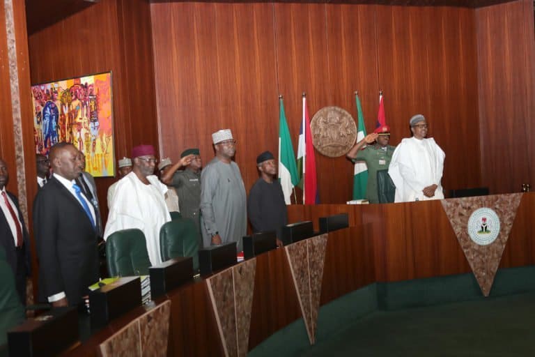 Kyari, Monguno In Attendance As Buhari Presides Over FEC