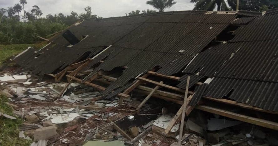 Image result for One killed, 15 others injured as Church building collapses in Delta