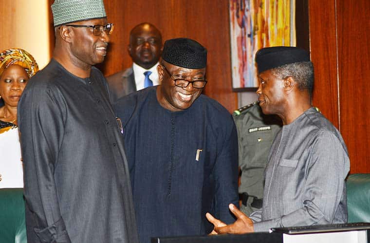 Group Accuses Fayemi Of Lobbying To Replace Osinbajo, Plotting Oshiomhole's Sack