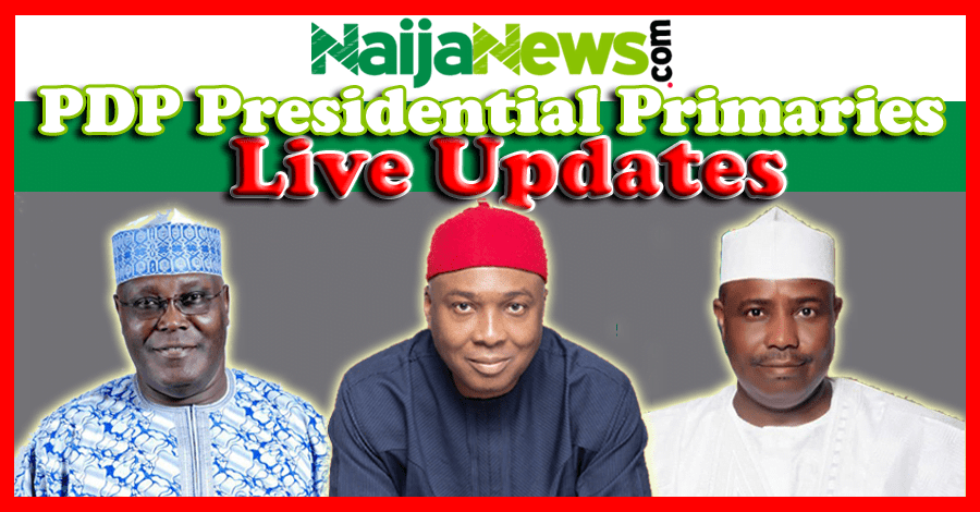 PDP Presidential Primaries Election (Updates, Results and Situation Report)