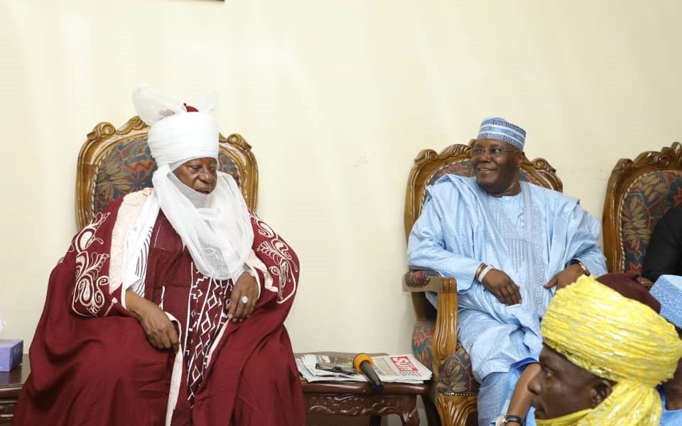 Atiku Pays Courtesy Visit To Emir Of Zazzau In Kaduna (Photos)