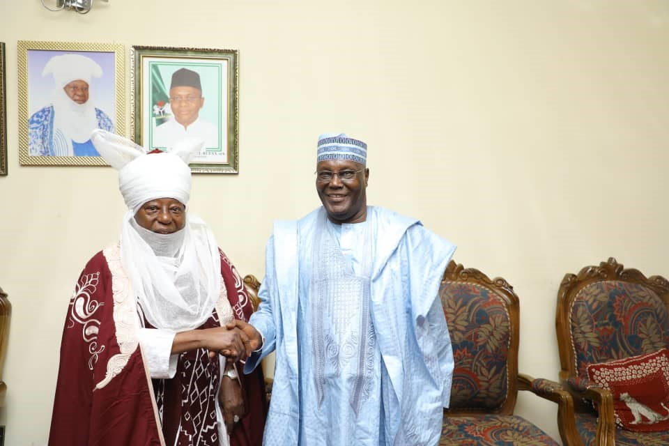 Atiku Pays Courtesy Visit To Emir Of Zazzau In Kaduna (Photos)