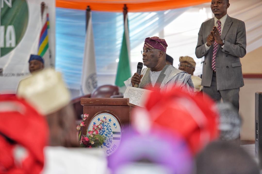 What Atiku Said About Nigeria, Buhari Govt At Lagos Island Club