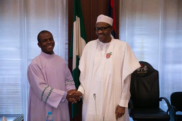 Father Mbaka Releases 'Dangerous Prophecy', Knocks PDP, Favours President Buhari