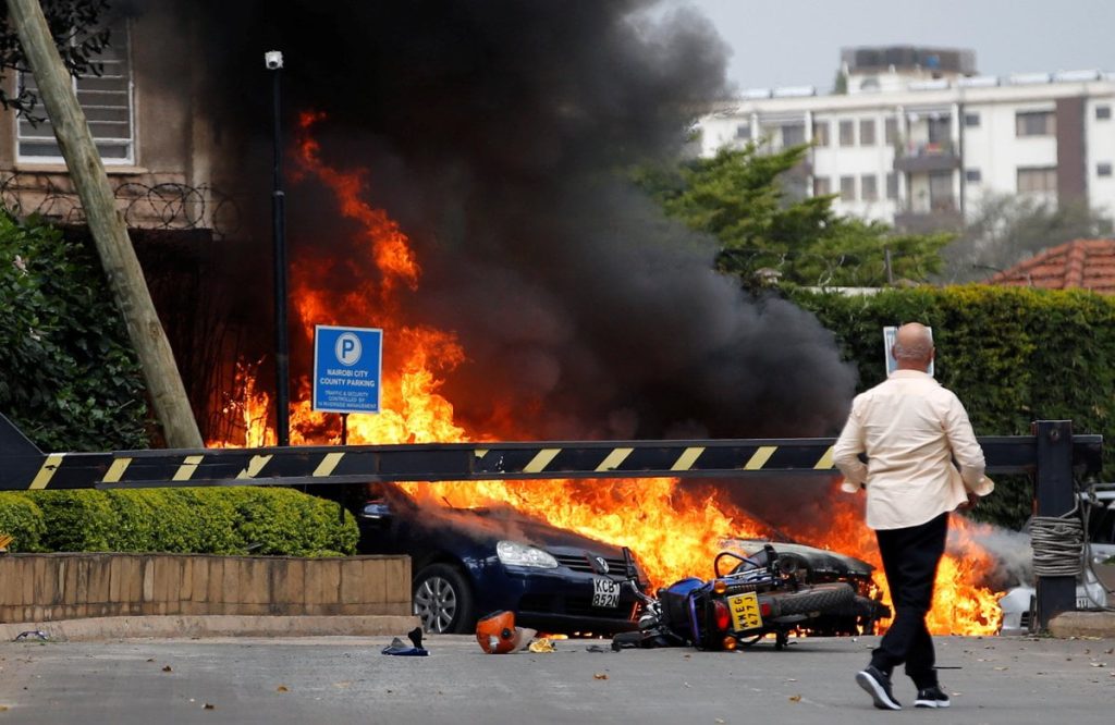 Explosions Rock Nairobi Hotel In Kenya, Attack Claimed By Al-Shabab (Video/Photos)