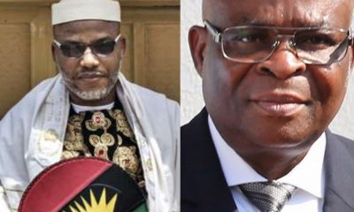 Biafra: Nnamdi Kanu Bombs CJN Tanko, Praises Onnoghen In Latest Broadcast