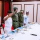 President Buhari Meets Security Chiefs In Aso Villa