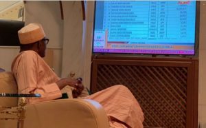 Watch Buhari's Reaction As INEC Declares Him Winner Of 2019 Elections