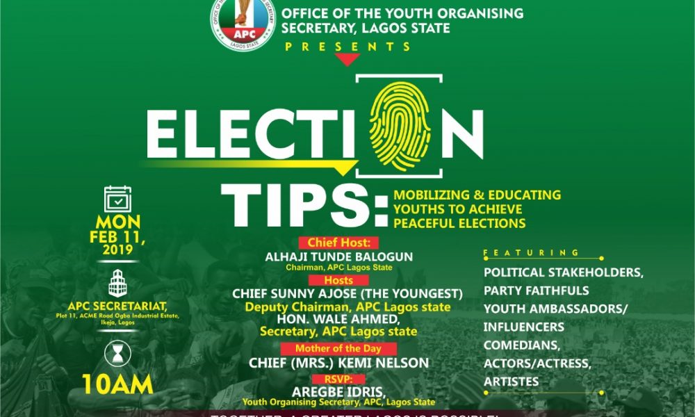 APC Youth To End Election Illiteracy By Giving Tips Feb 11