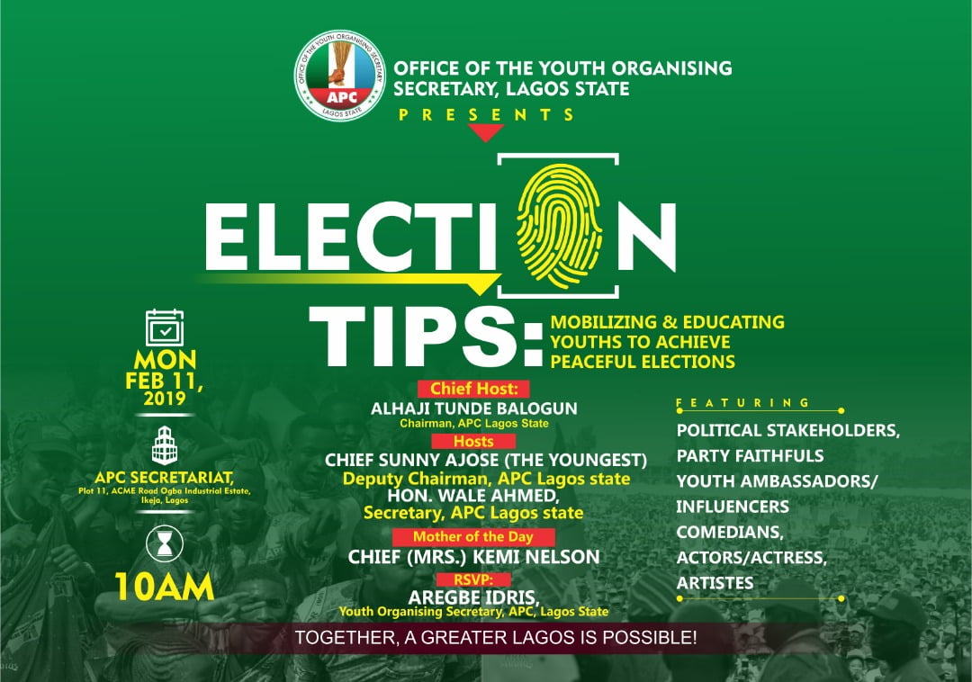 APC Youth To End Election Illiteracy By Giving Tips Feb 11