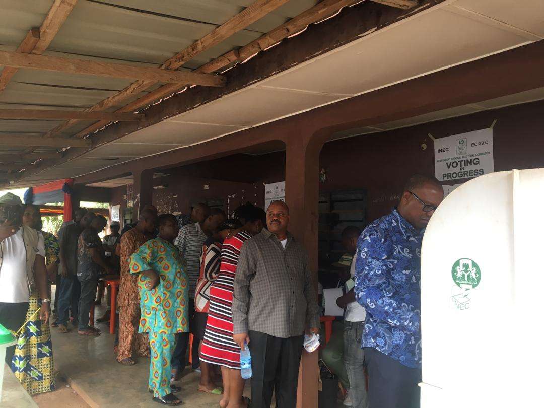 Just In: PDP's Peter Obi Casts His Vote (Video)