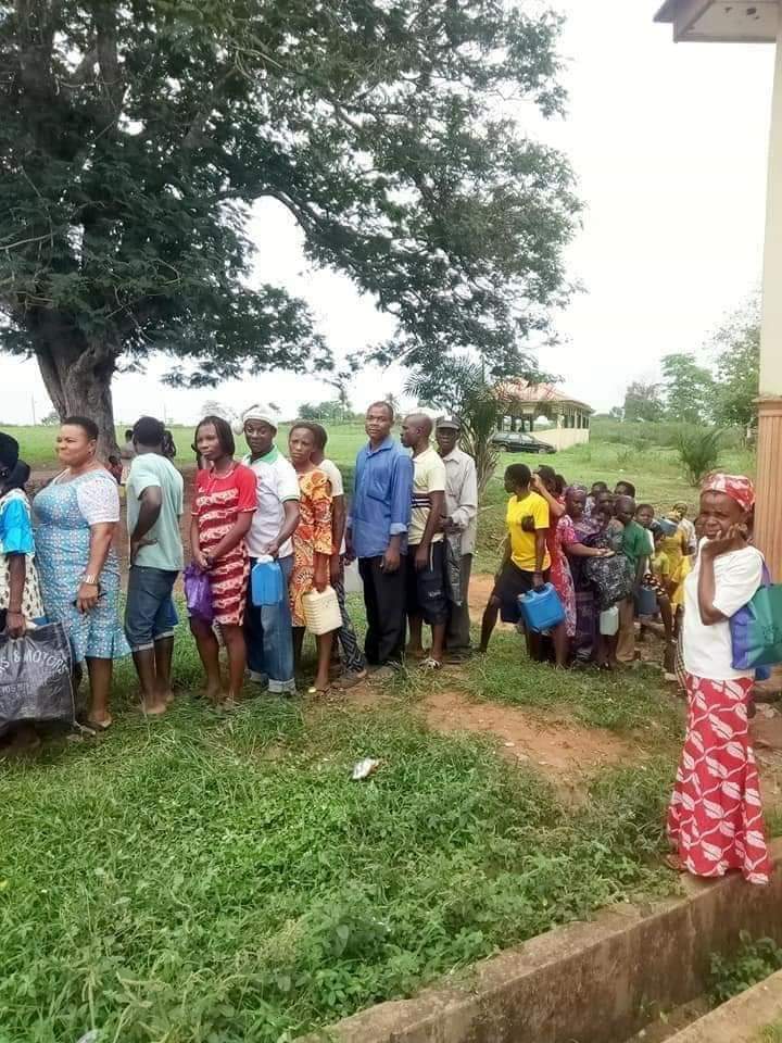 Abia Governor Shares Kerosene To Residents Ahead Guber Poll (Photos)