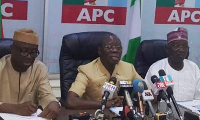 APC Chairman Oshiomhole Explodes As Supreme Court Sacks Bayelsa Governor-Elect, David Lyon