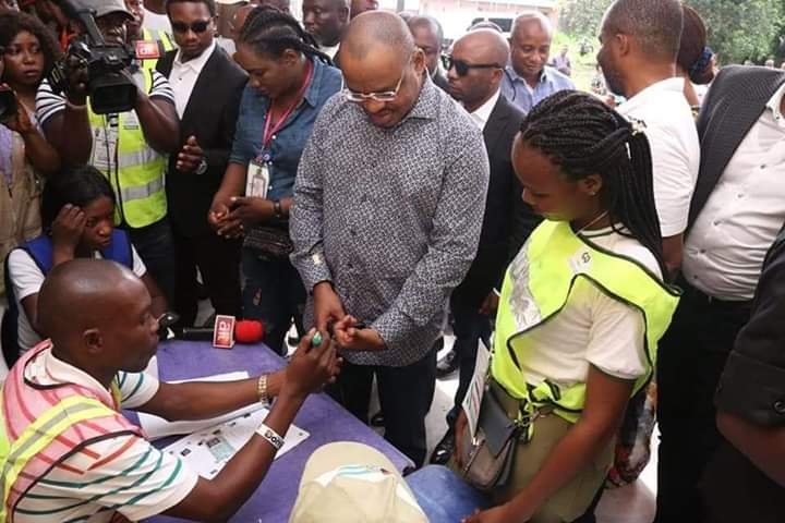 Akwa Ibom Decides: Governor Udom, Wife Cast Their Votes (Photos)